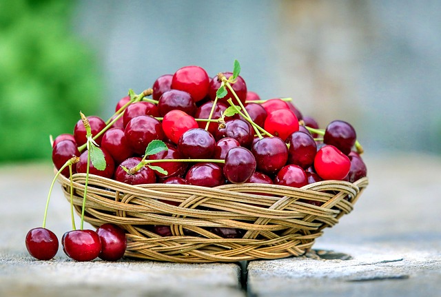 summer berries in basket fresh orchard fruit